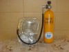 kit de urgenta tub oxigen +masca ignifuga