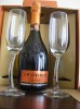 Vin spumant (Sparkling) JP Chenet Blanc de Blancs Brut + 2 pahare