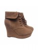 Botine TinaR kaki cu platforma Mia