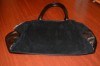 ***Geanta neagra mare piele si piele intoarsa, foarte eleganta - noua - pret promo***