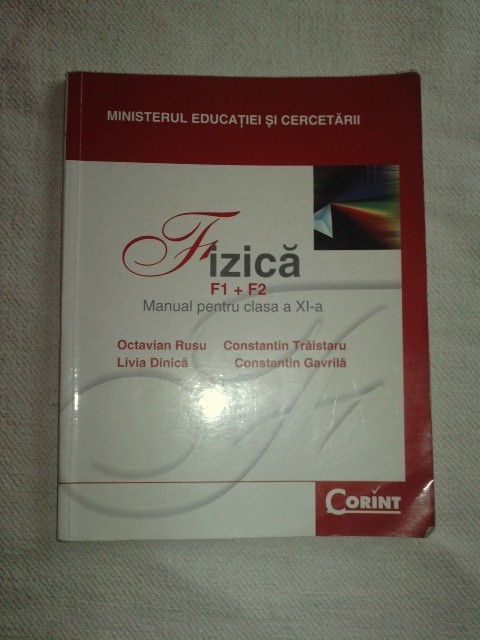 manual de fizica pentru clasa a XI-a editura corint foto mare manual de fizica pentru clasa a XI-a editura corint foto mare
