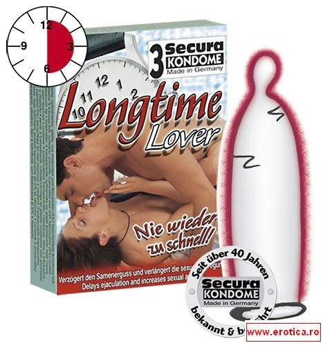 Prezervative care intarzie ejacularea Secura Longtime Lover 3 buc. foto mare Prezervative care intarzie ejacularea Secura Longtime Lover 3 buc. foto mare